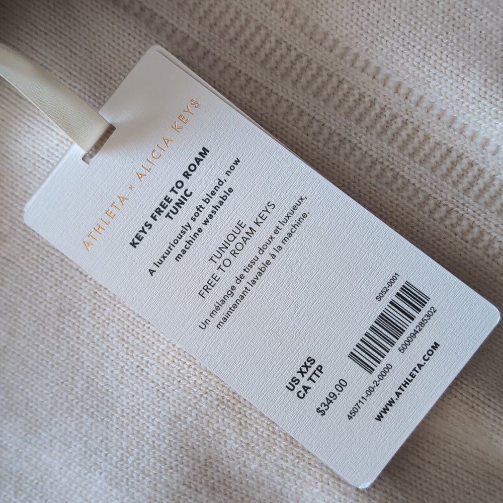 Athleta x Alicia Keys Free To Roam Wool/Cashmere Tunic - Fits Like A Size Small - Picture 9 of 9